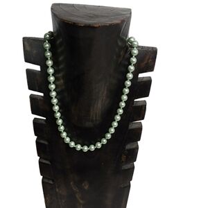 AQUA GREEN FASHION PEARL NECKLACE